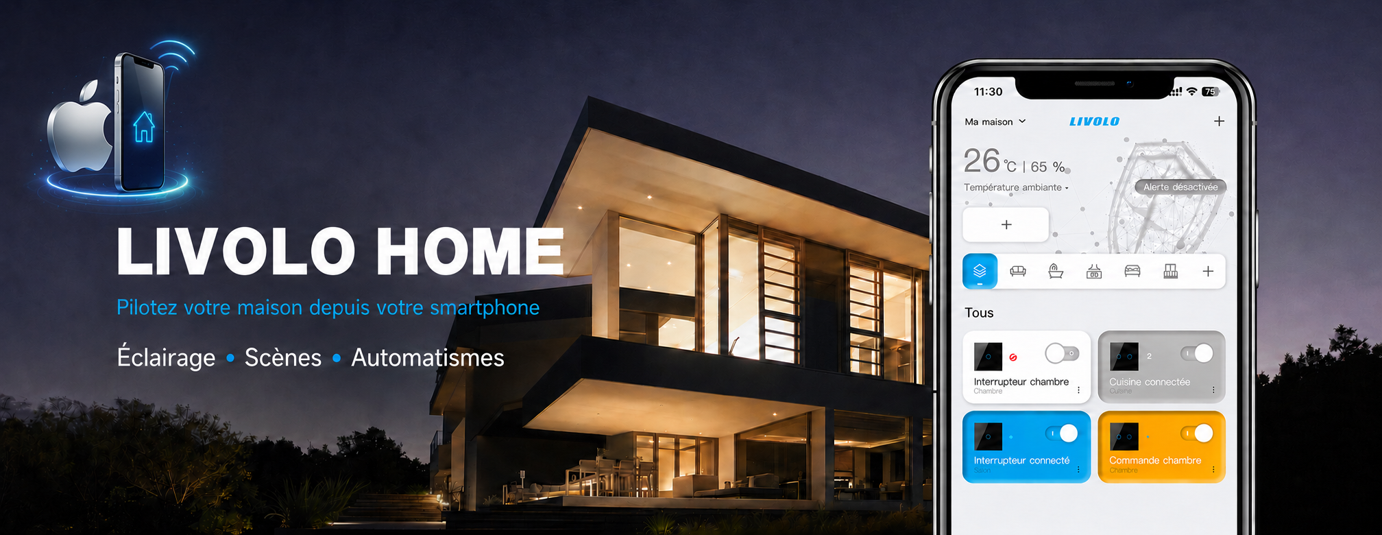 Application Livolo Home pour iPhone